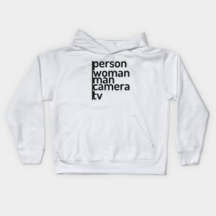 person woman man camera tv Kids Hoodie